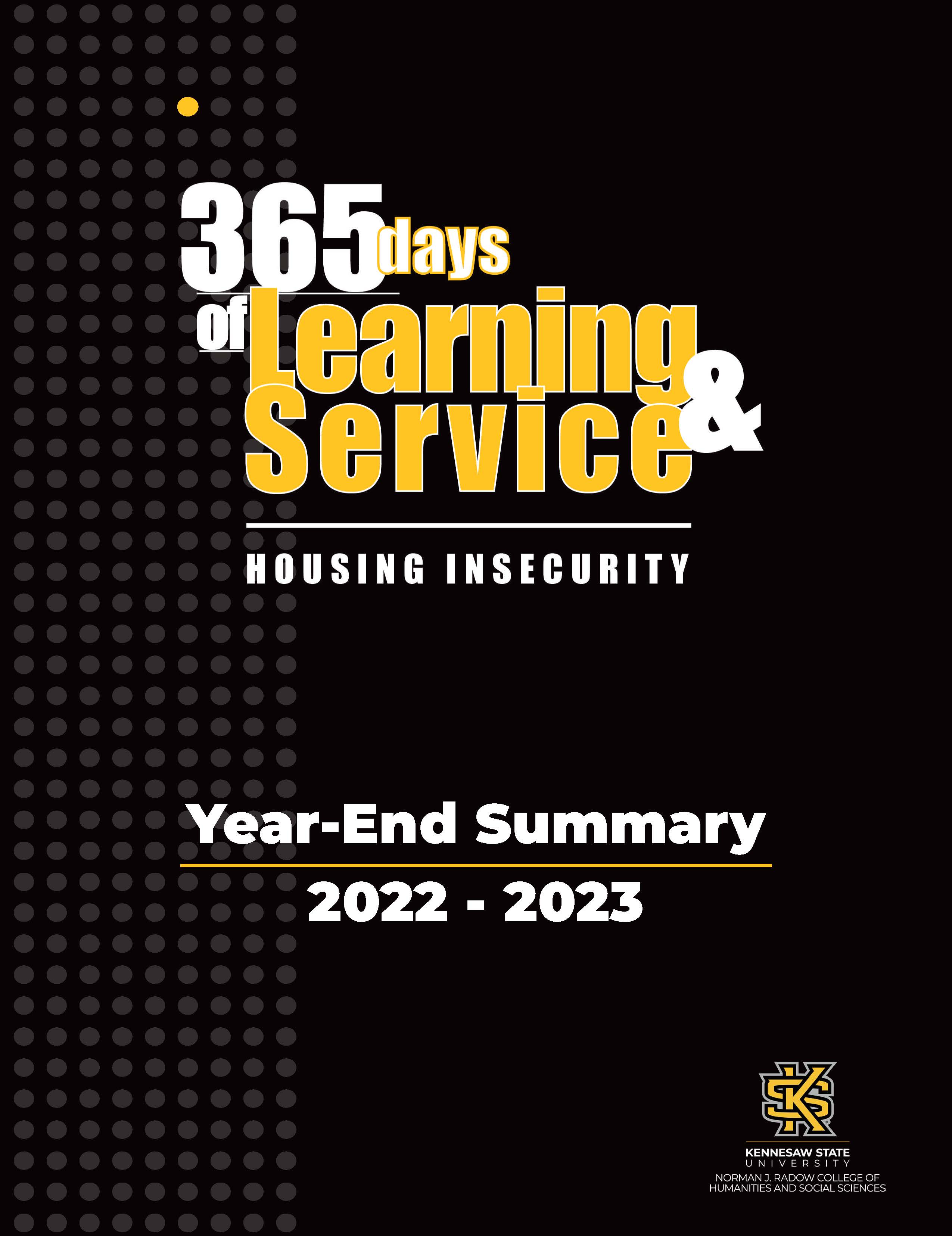 365 Days Year End Summary Housing Insecurity
