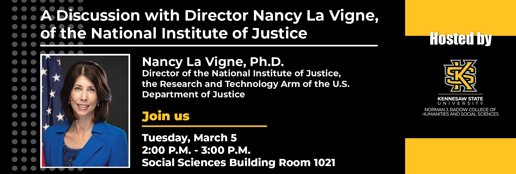 A Discussion with Director Nancy La Vigne of the National Institute of Justice