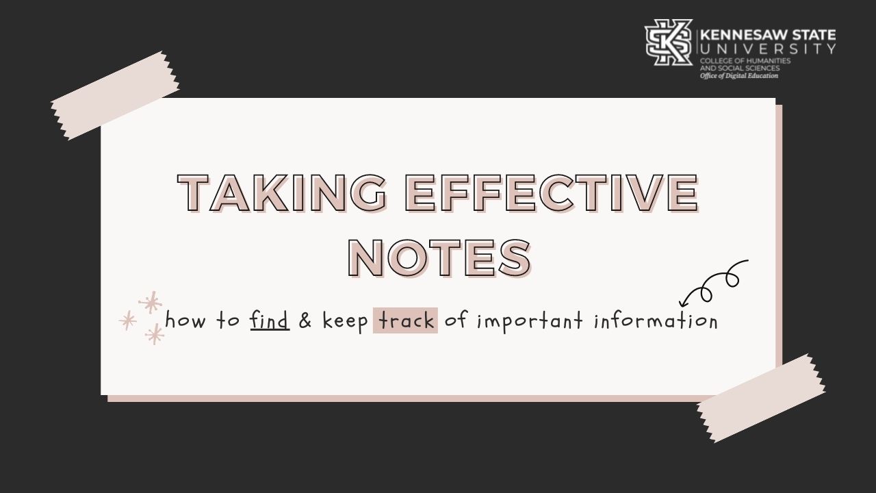 effective note taking image