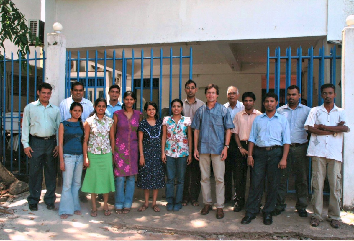 FCE staff members in Front of FCE Headquarters in Colombo. Courtesy of Joseph G. Bock