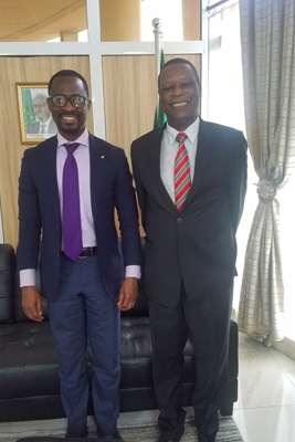  Jean-Mark Akakpo with President Buyoya