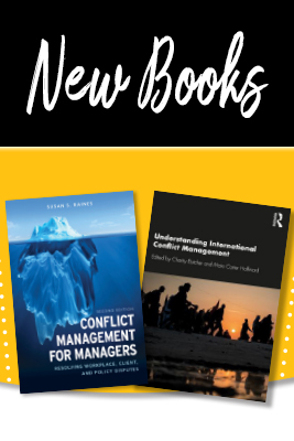 Conflict Management Book Releases by faculty 2019-2020 