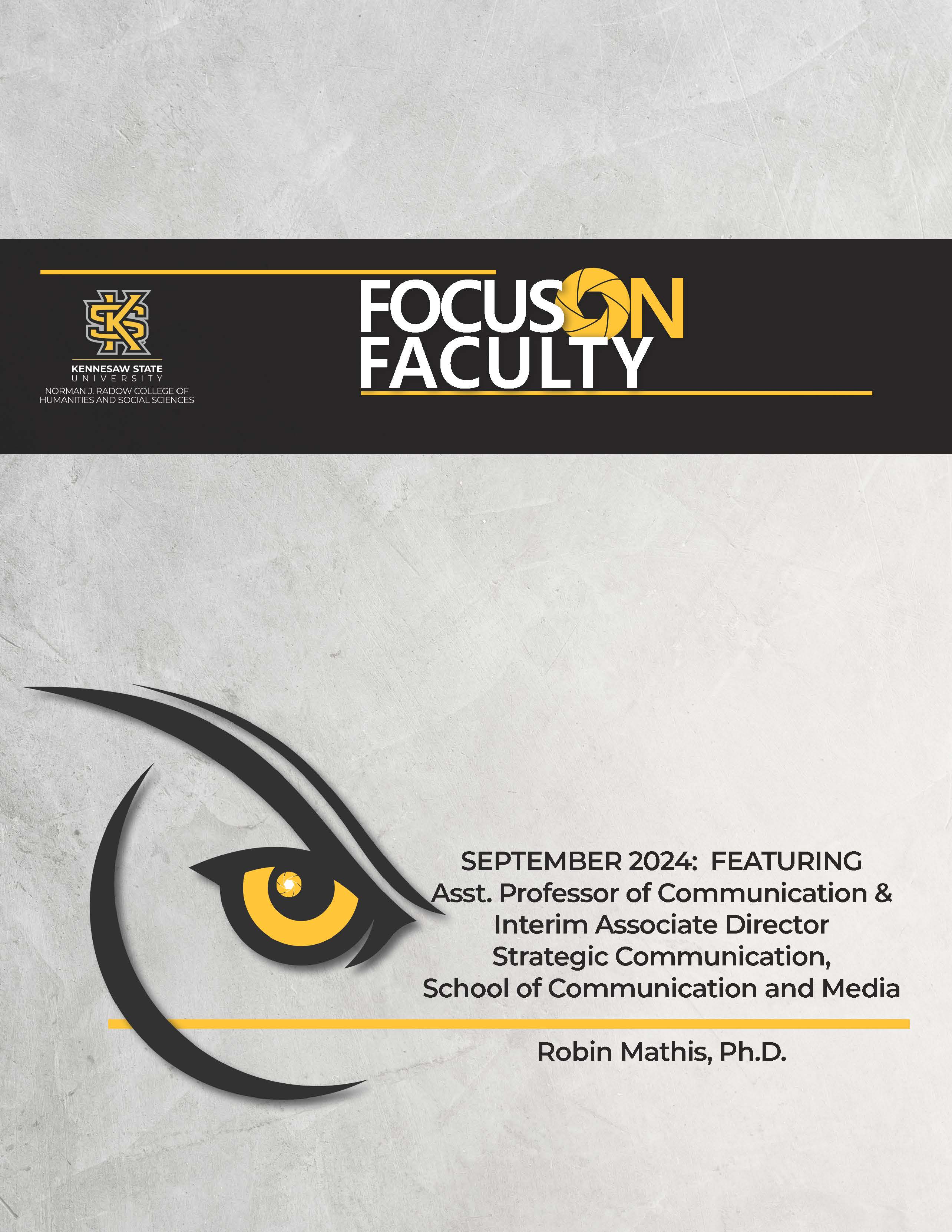 Focus on Faculty: Robin Mathis