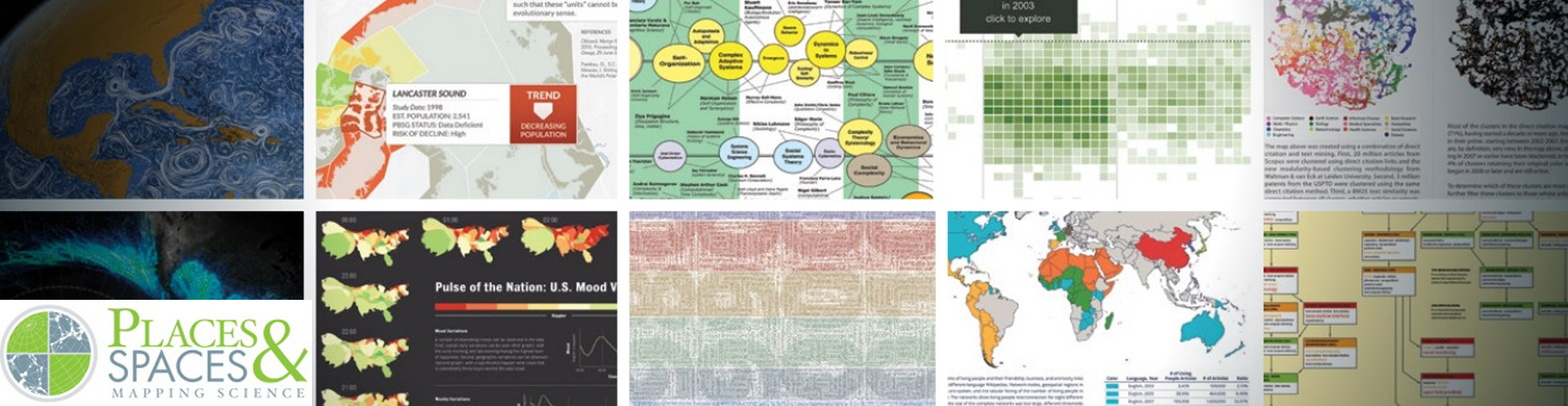 Places and Spaces: Mapping Science Exhibit Banner