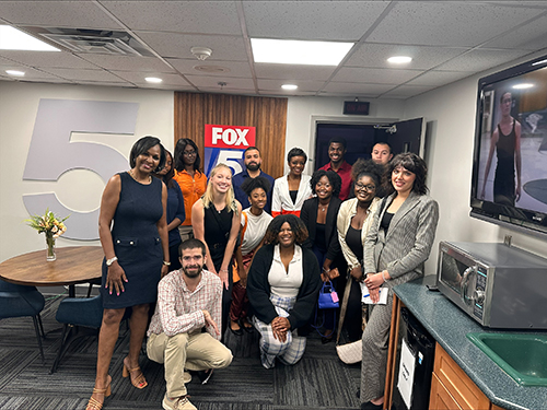 KSU Journalism Students at Fox 5 